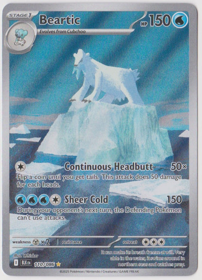 Beartic 110/086 Illustration Rare - Black Bolt