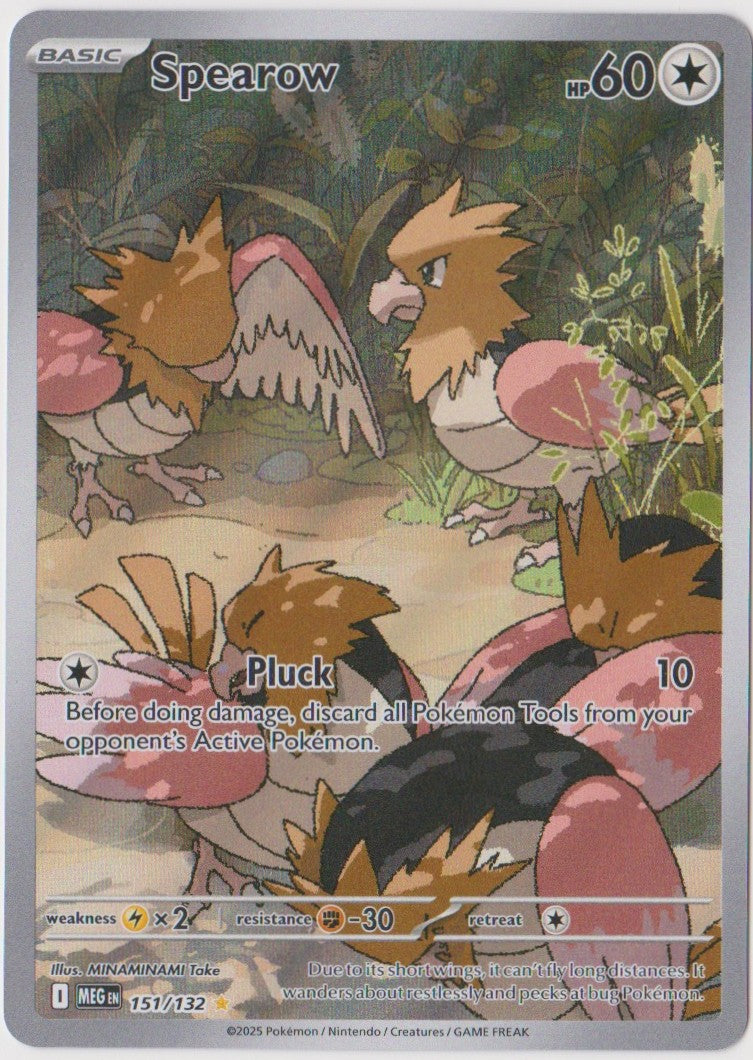 Spearow 151/132 Illustration Rare - Mega Evolution Base