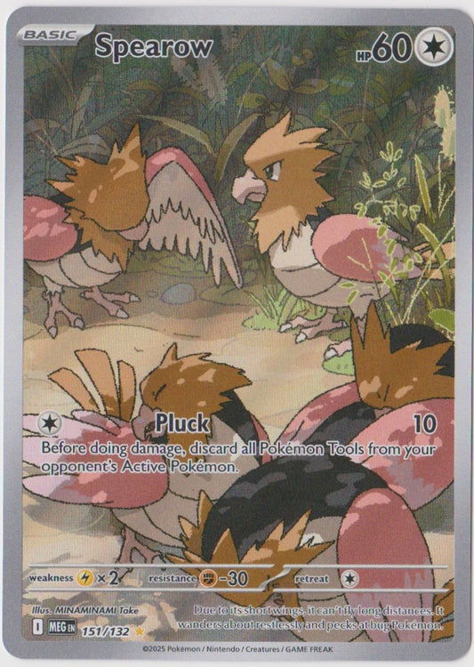 Spearow 151/132 Illustration Rare - Mega Evolution Base