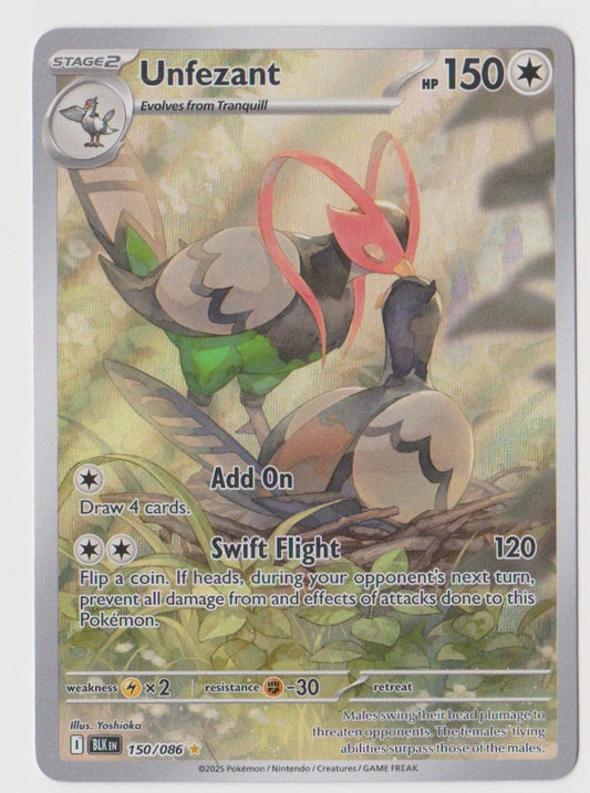 Unfezant 150/086 Illustration Rare - Black Bolt