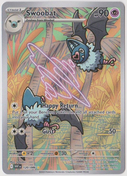 Swoobat 120/086 Illustration Rare - White Flare